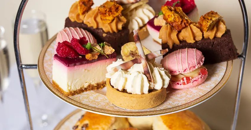The Swan at Lavenham Hotel - afternoon tea cakes