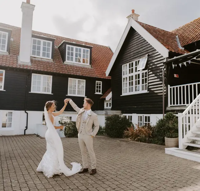 Dancing outside Thorpeness